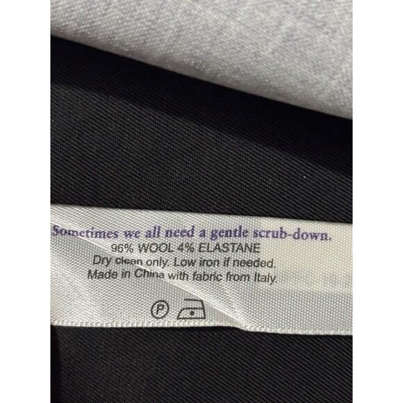 MM. Lafleur Light Grey Wool Blend Open Front Blazer Jacket Women’s Medium - Picture 5 of 8